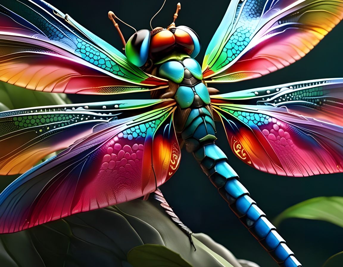 Detailed Fantasy Dragon in Photorealistic Style