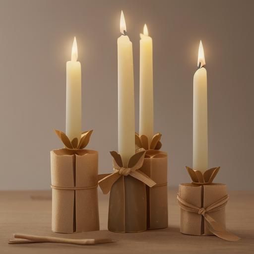 Beeswax Candles Still Life