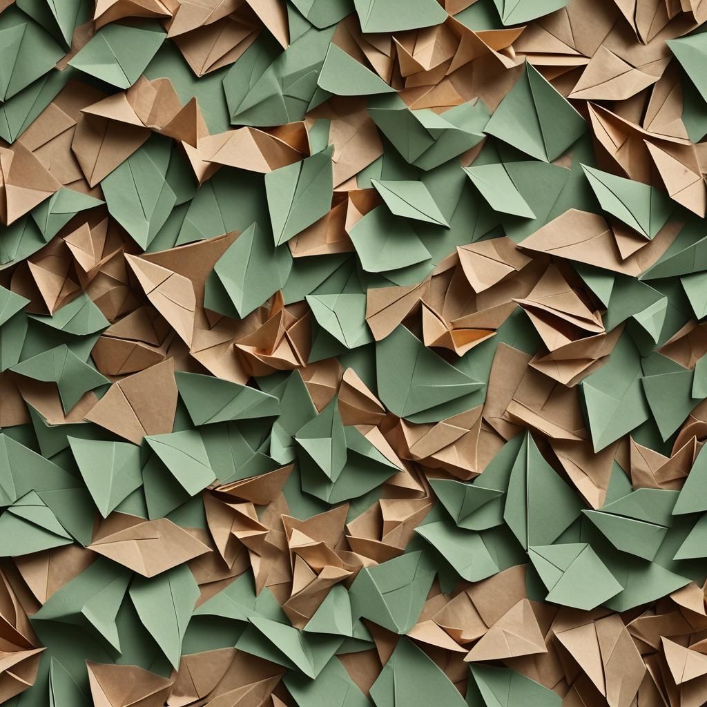 Origami Tidal Wave of Autumn Leaves