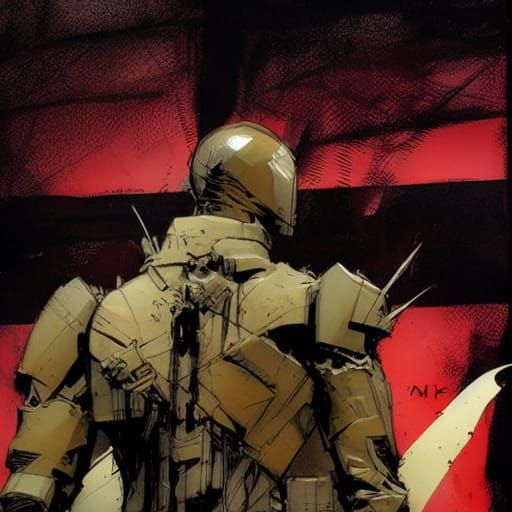 Detailed Image in Graphic Novel Style