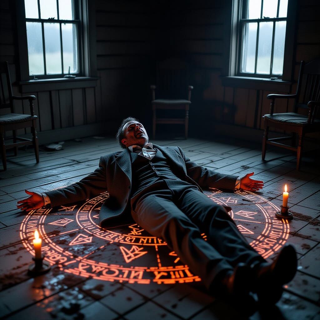 Eldritch Ritual in a Derelict Cottage