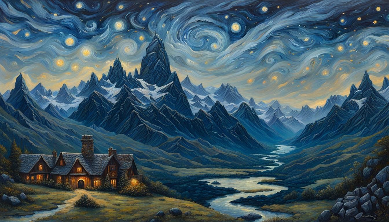 Middle Earth as Luminist Oil Painting