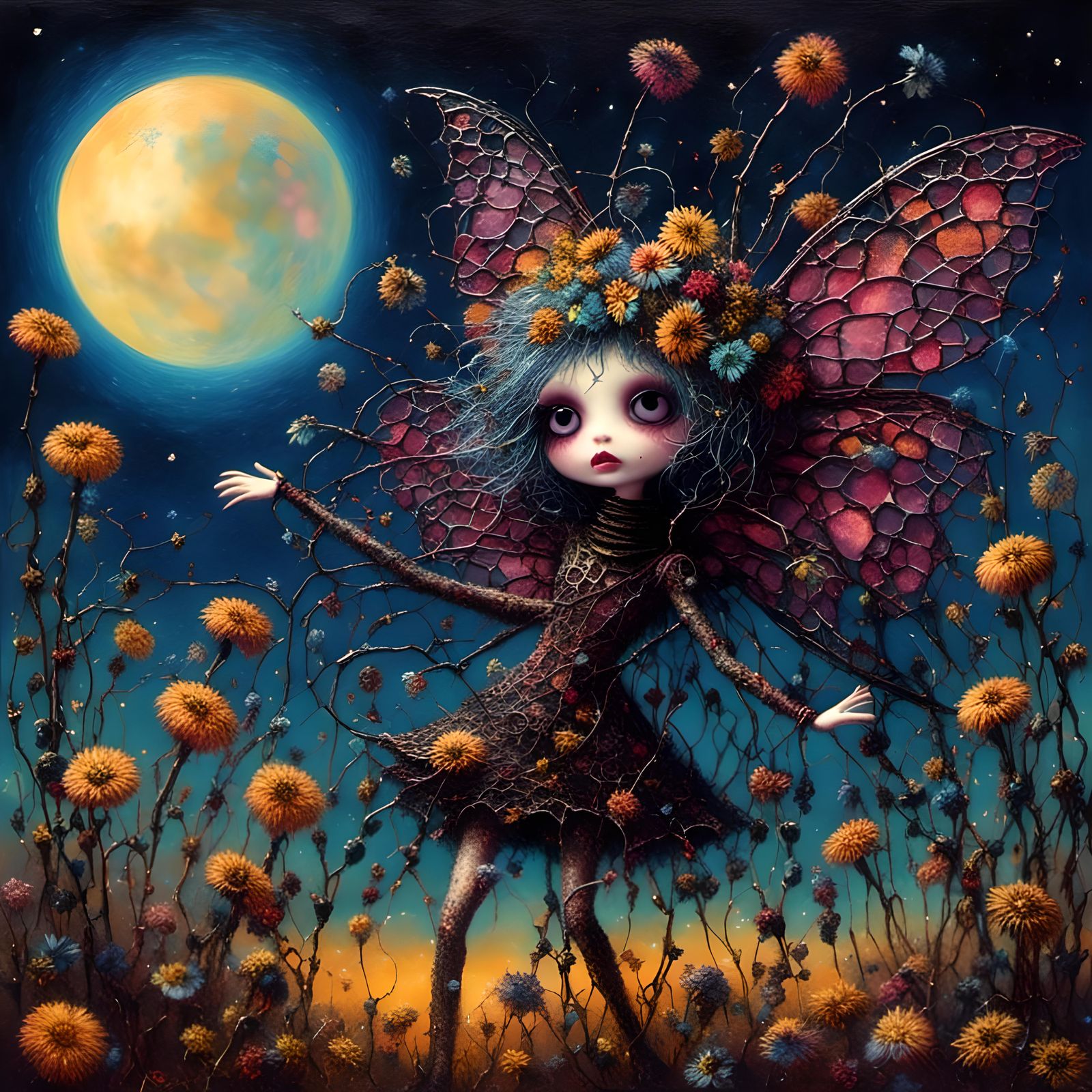 Grotesque Andromorphic Fairies in Spacepunk Couture