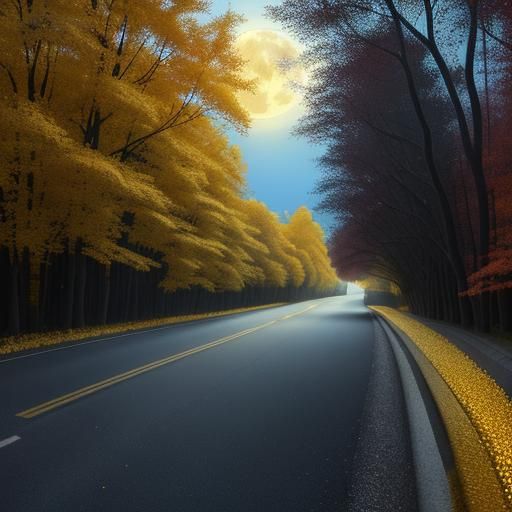 Golden Teeth Trees March on Yellow Brick Road