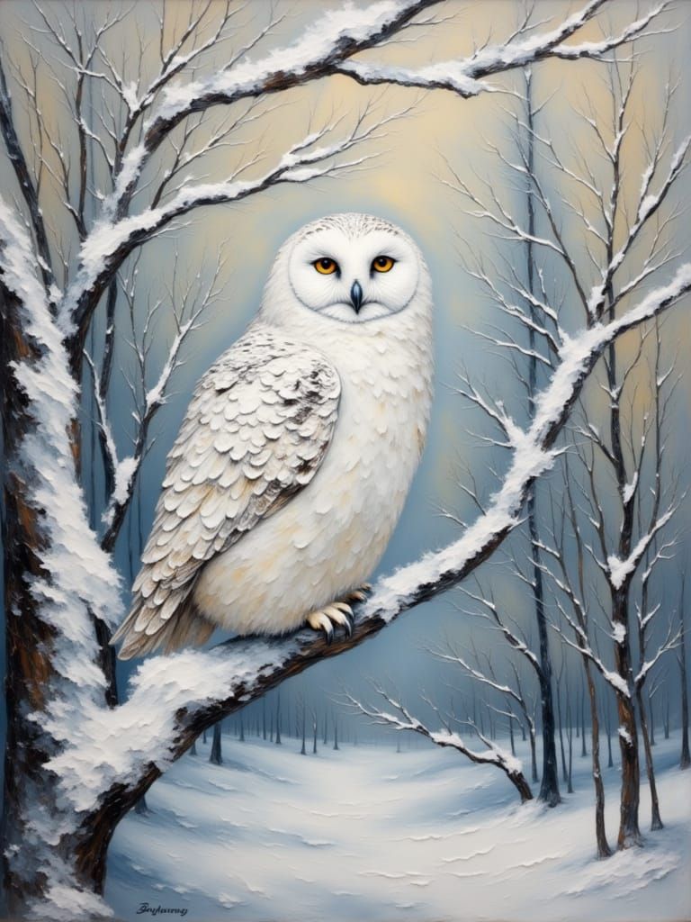 Snow owl