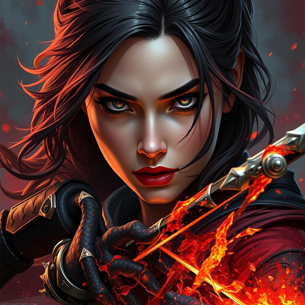 woman with dragon's blood as a vigilante