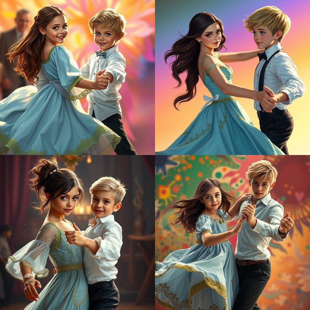 Ethereal Ballerina in Vibrant Splash Art