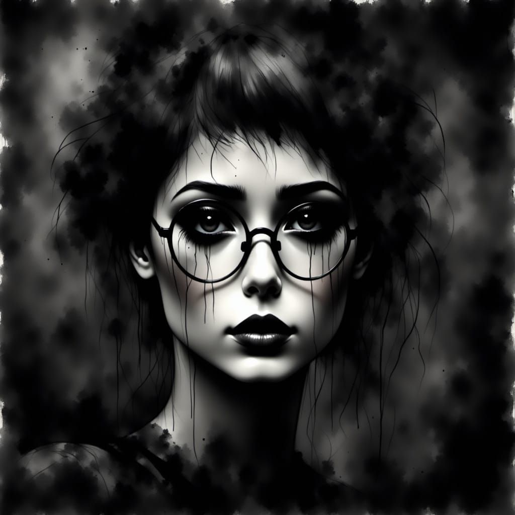 Ethereal Portrait of Enigmatic Eyes