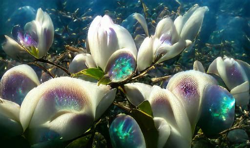 Iridescent Radiating Magnolia Shoals