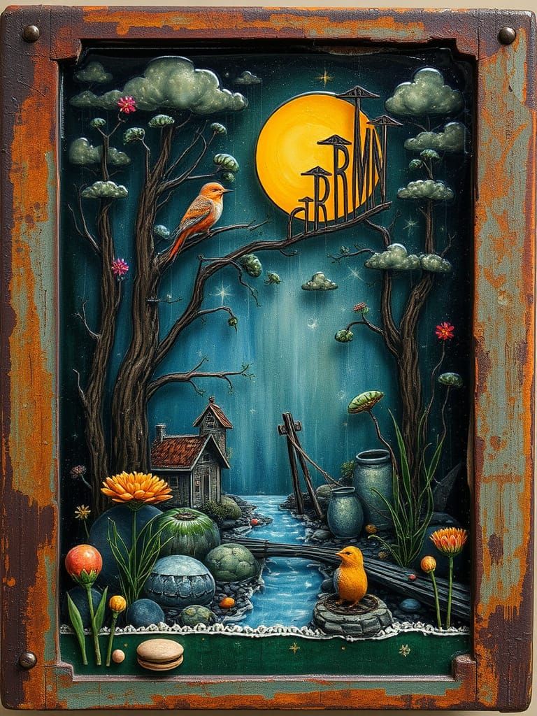 B is a B Filled with Otherworldly Life Charred and Rusty Row...