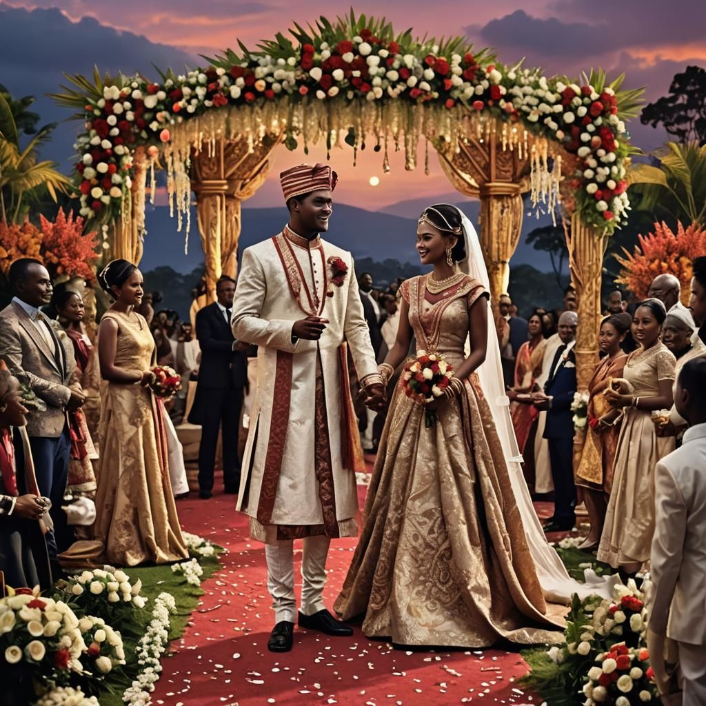 Elegant Kikuyu Wedding Ceremony at Twilight