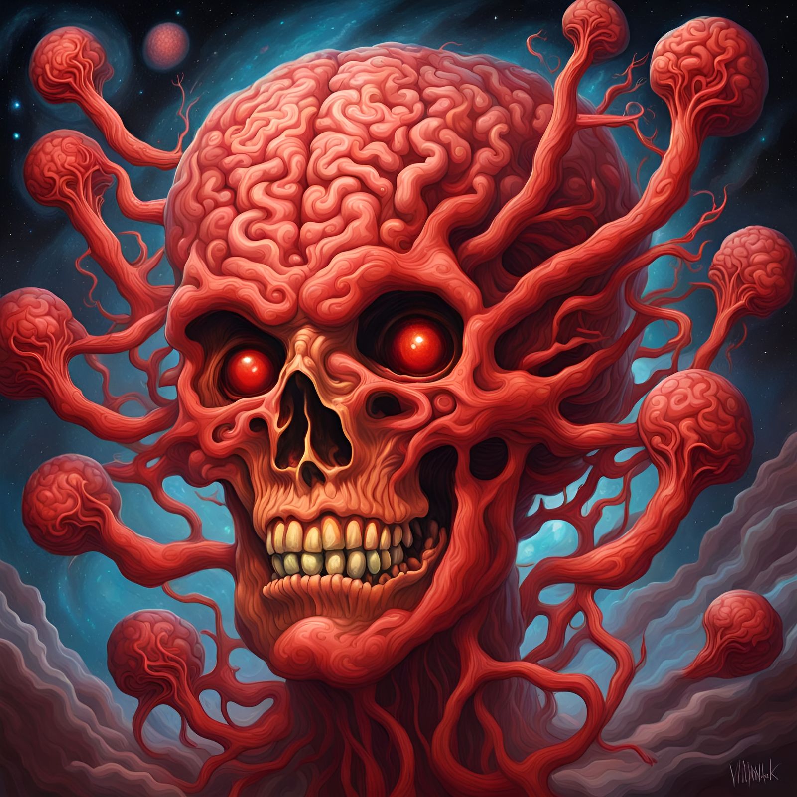 Galaxy Brained Skeleton