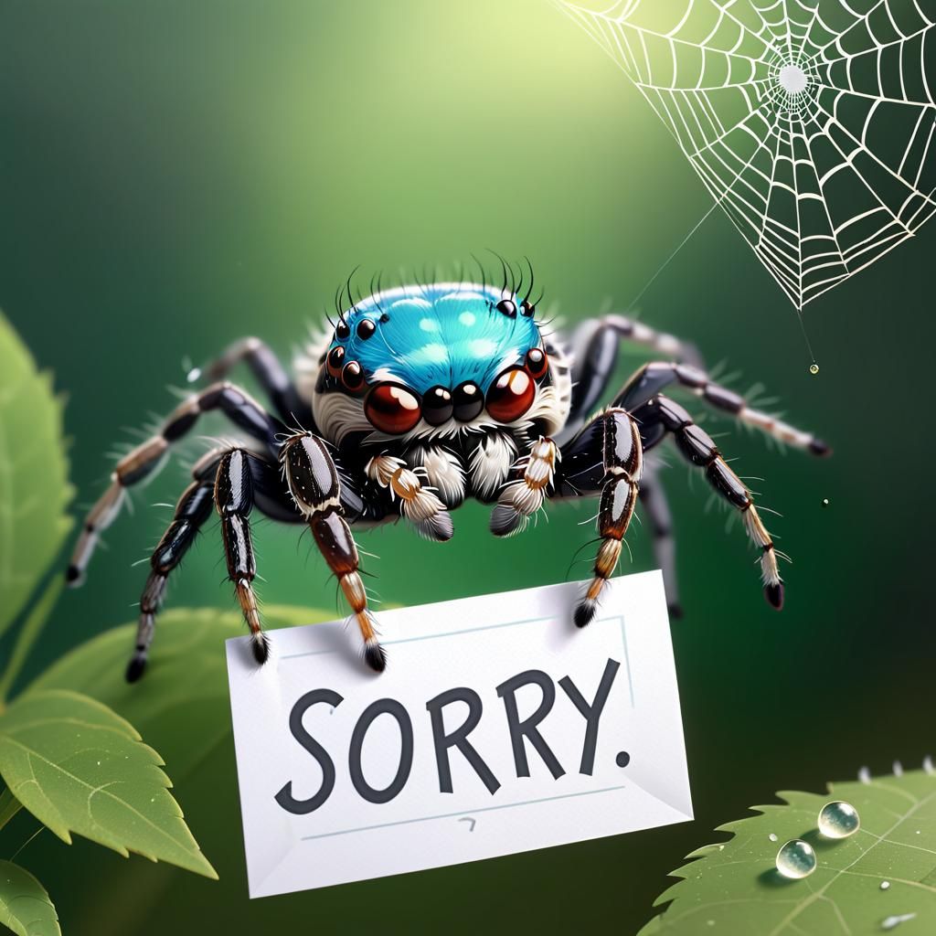 Spider is "SORRY."