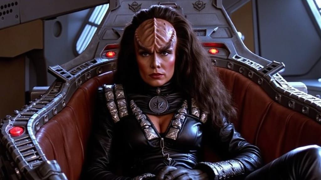 Fierce Female Klingon Captain Commands Her Warship
