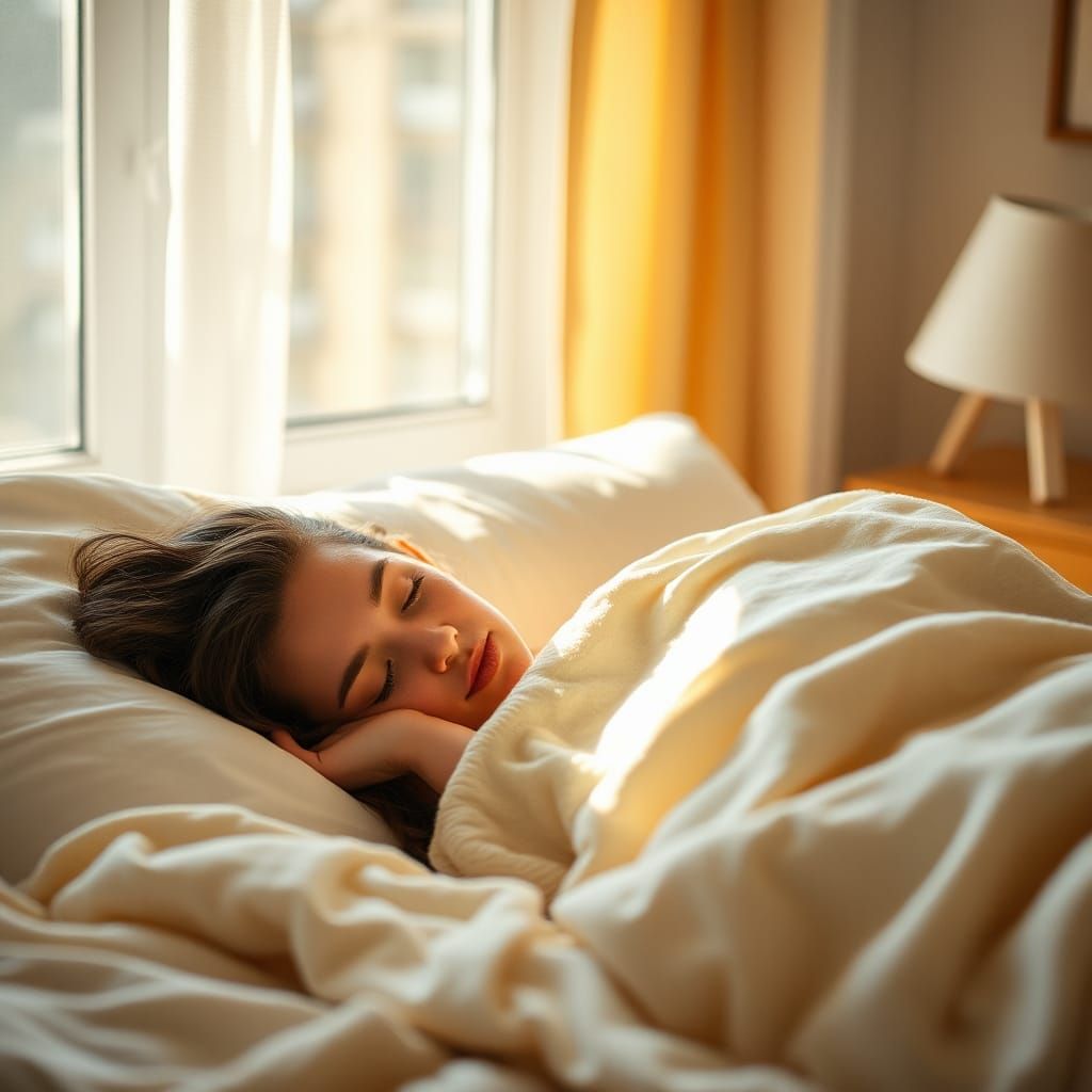 Serene Nap in Cozy Apartment: A Peaceful Moment