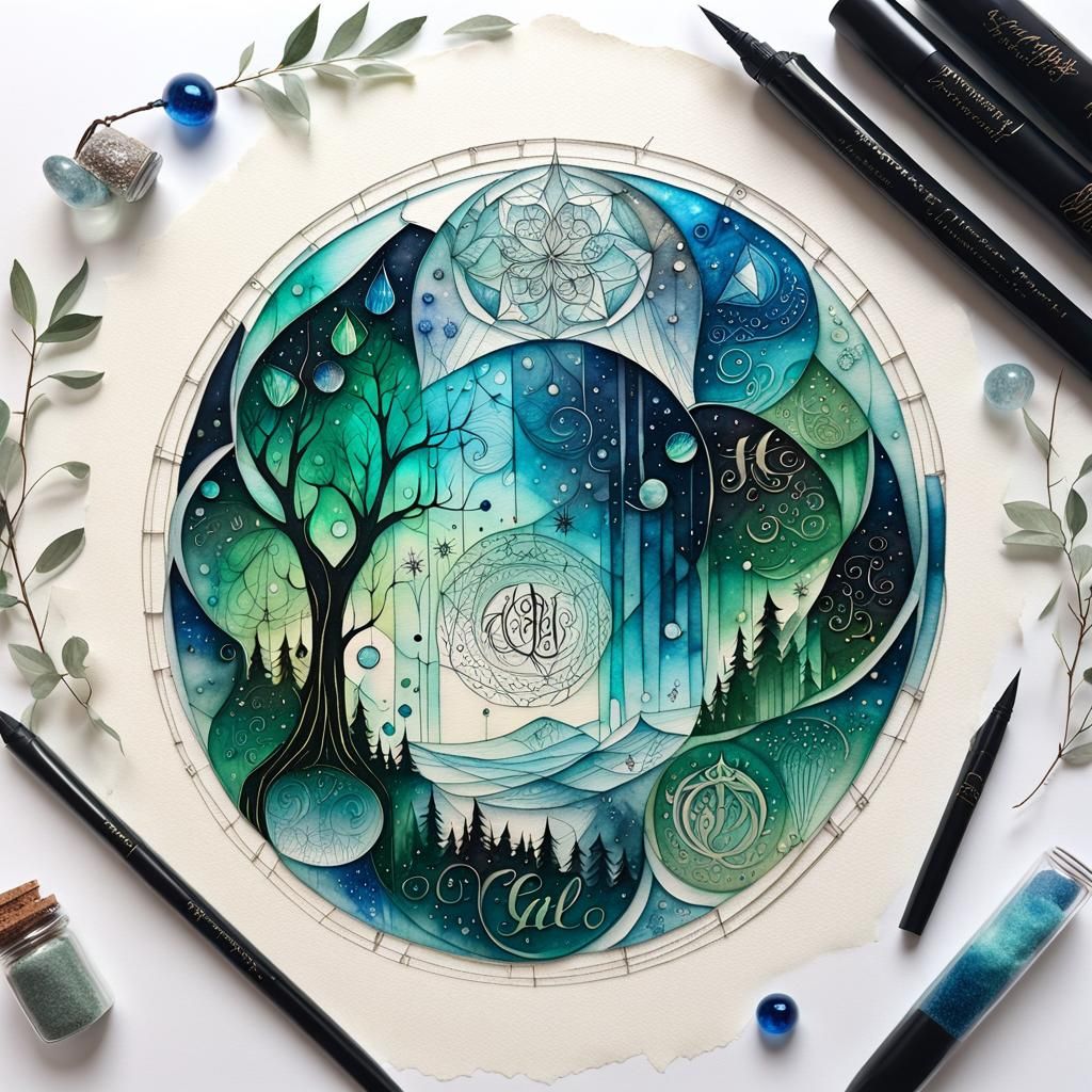 Holographic Calligraphy on Parchment in 3D