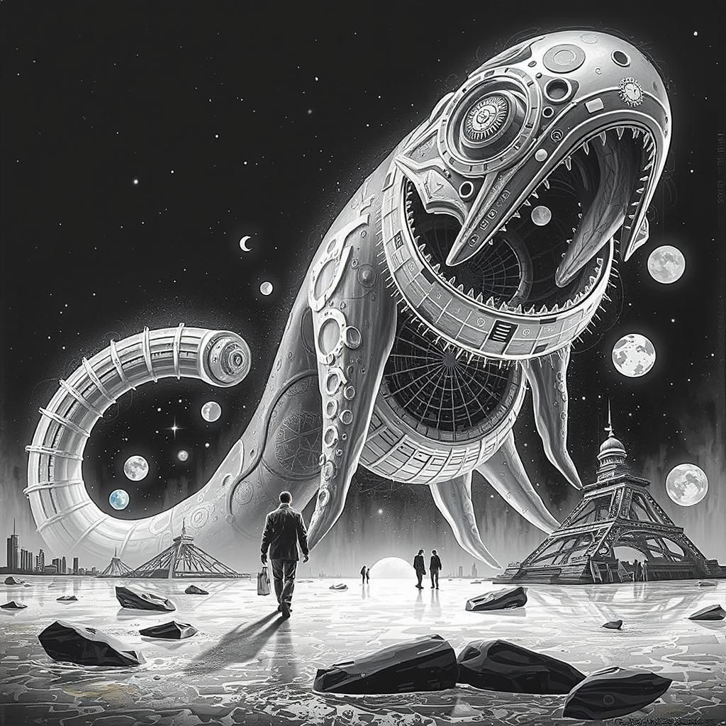 Abstract Dadaistic Architecture at the End of the Universe