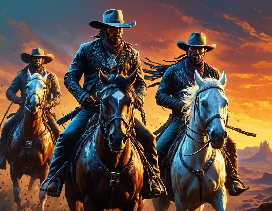Ghost Riders in the Sky: Hyperrealistic Cowboy Art
