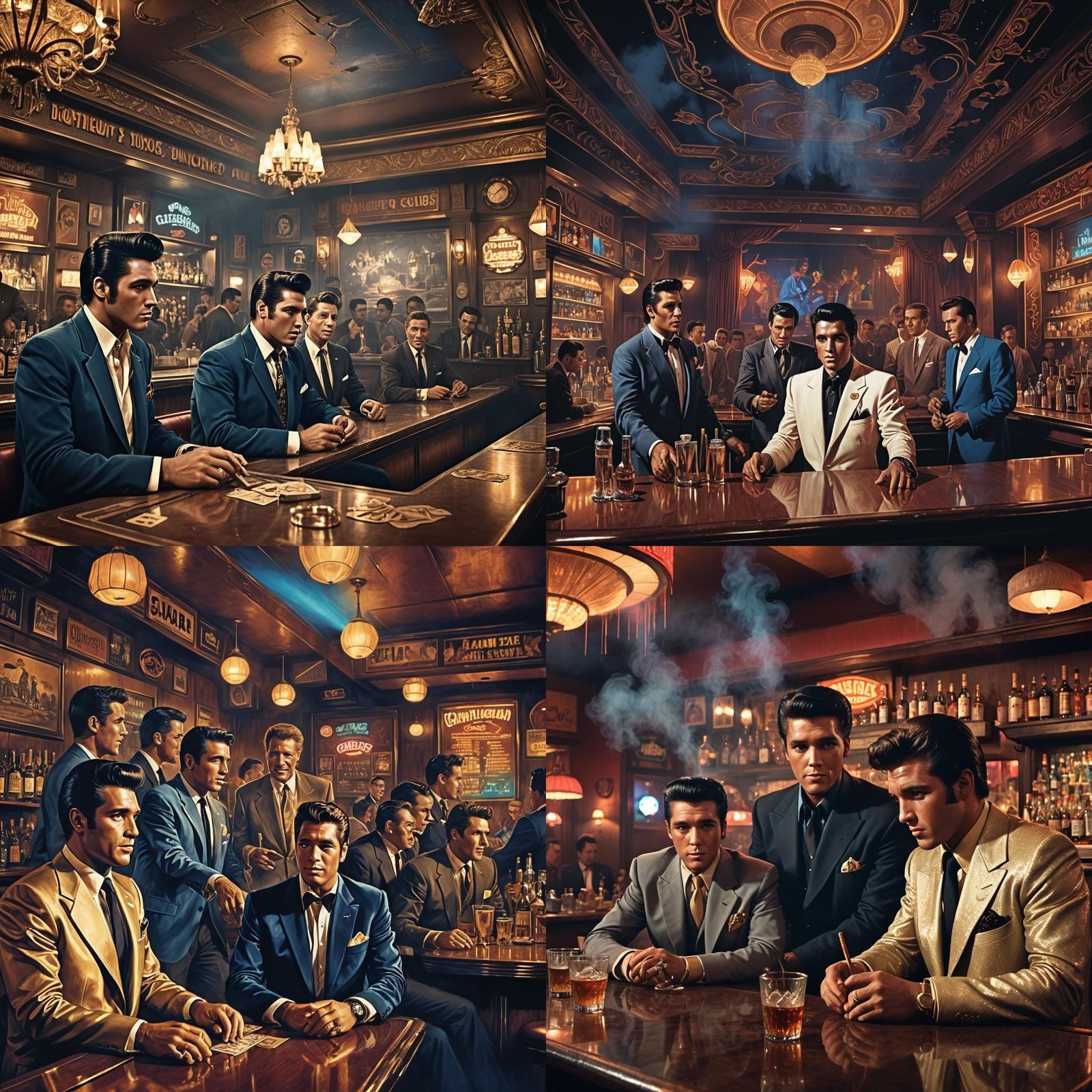 Elvis, Jones, and Sinatra in Vegas: Matte Painting