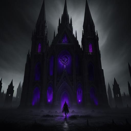 Necromancer Summons Spirits in Abandoned Cathedral