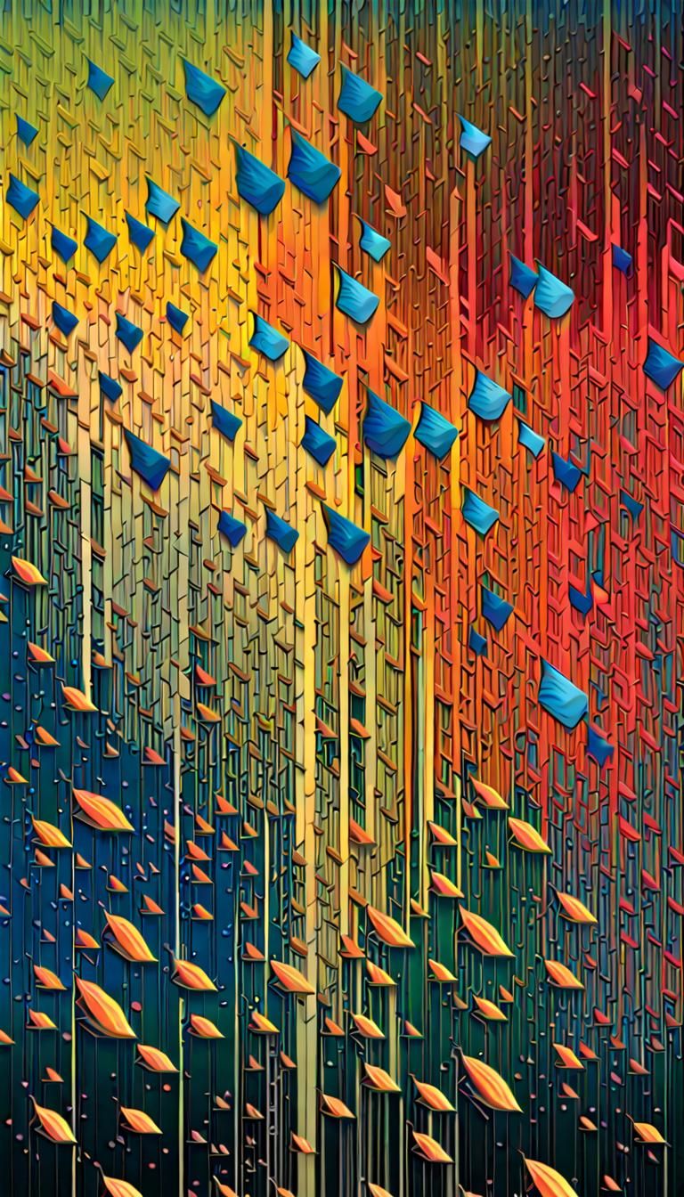 Firefly Mating Swarm in Prismatic Aurora