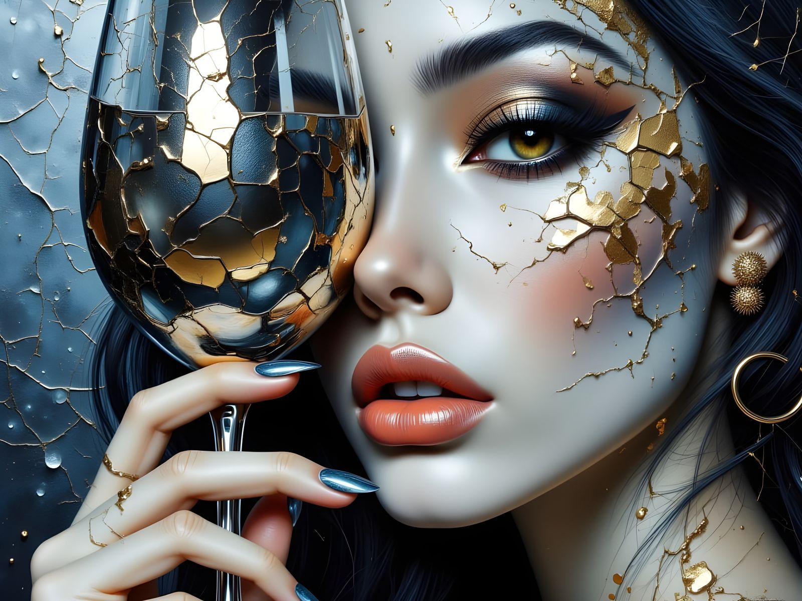 Melancholy: A Decayed Feast in Surrealist Style