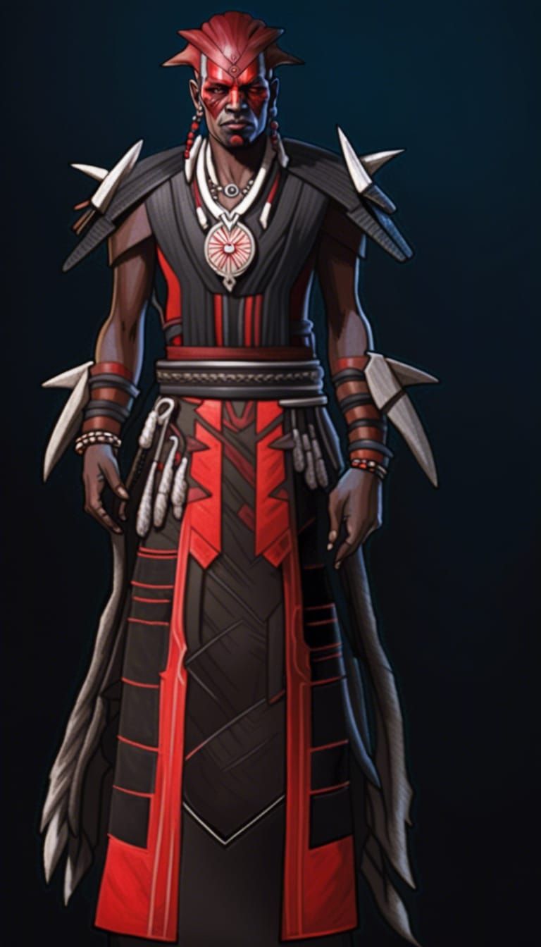 Red-Skinned Sith Witch Doctor Portrait