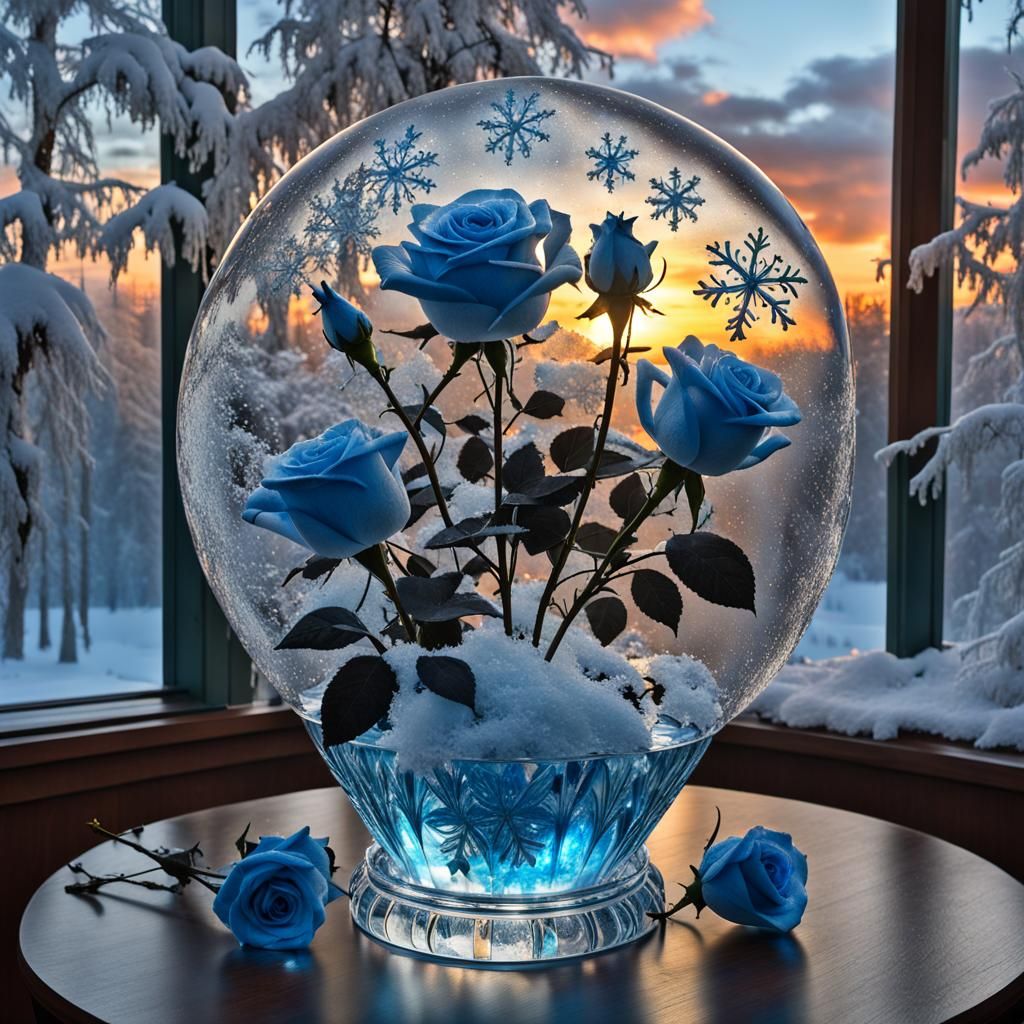 Blue roses