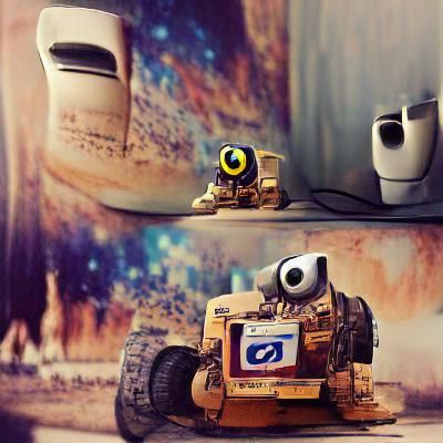 Stylized Image of Wall-E