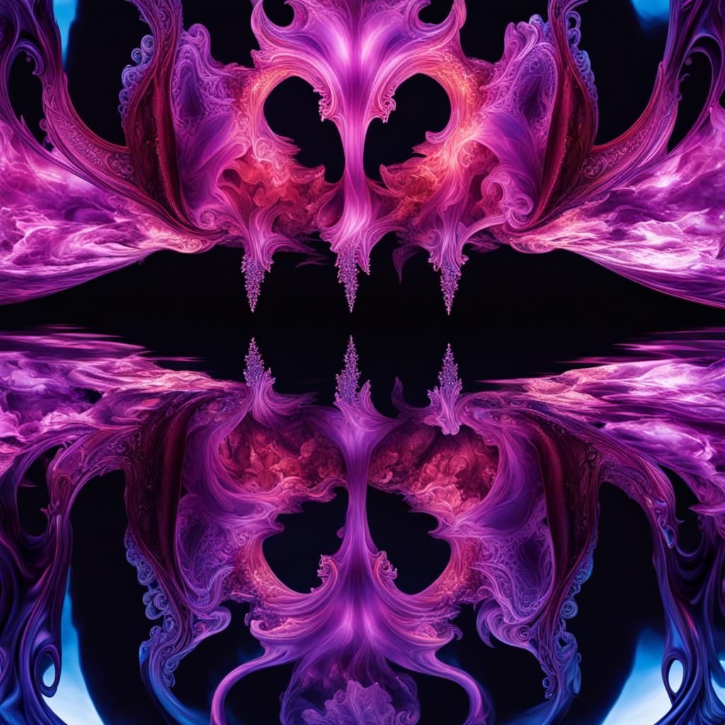 Mirrored Demonic Reflection in Baroque Style