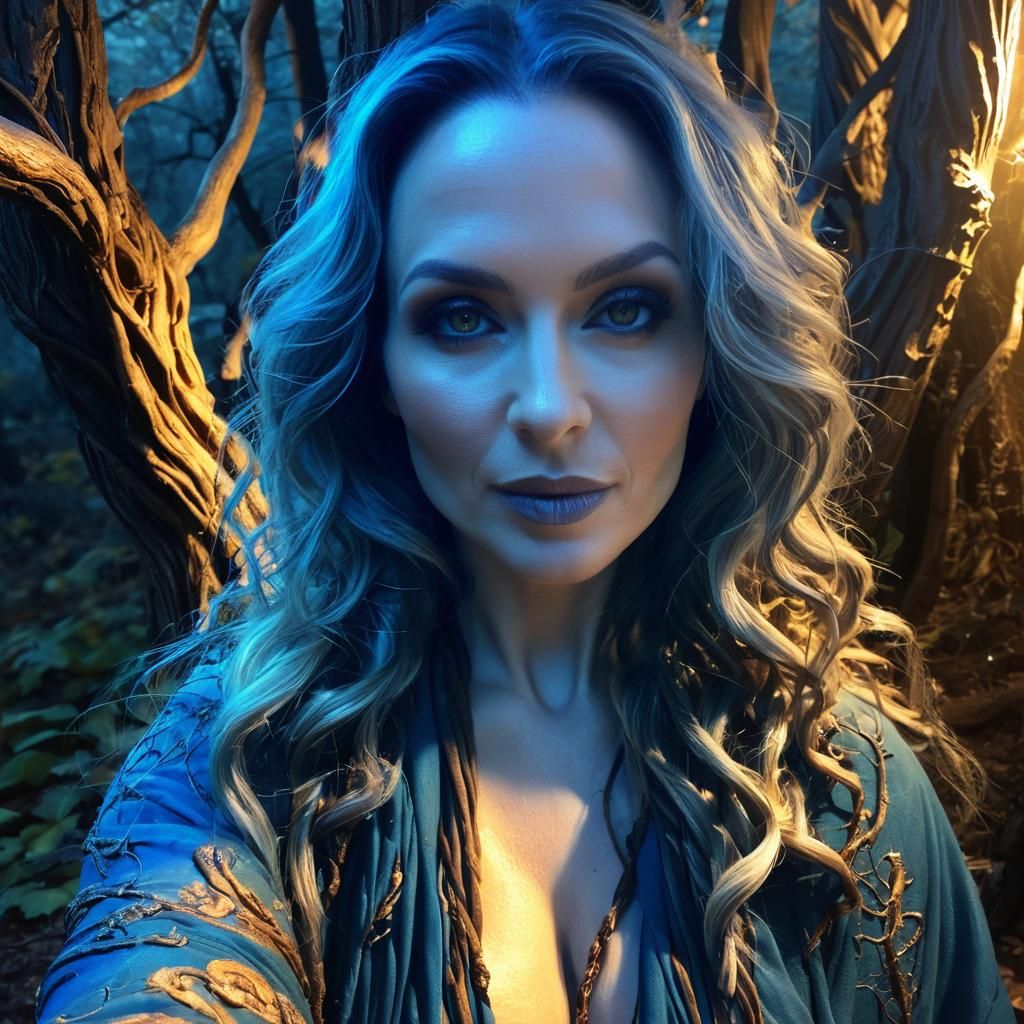 Faerie in Dark Fantasy Landscape