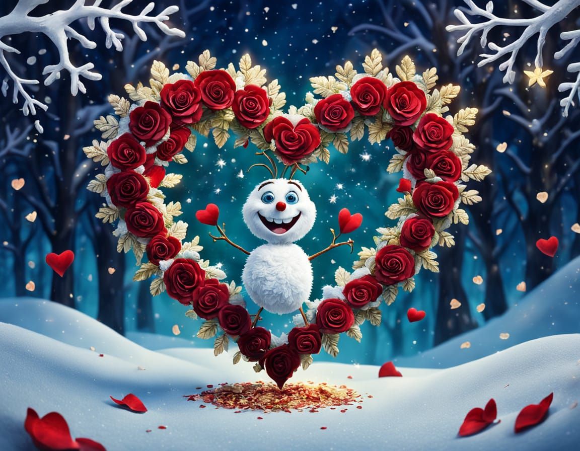 Whimsical Valentine's Heart Blooms with Joy