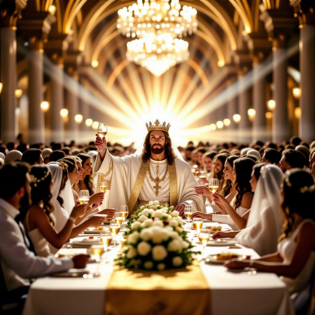 Celestial Wedding Feast of the Lamb in Radiant Splendor