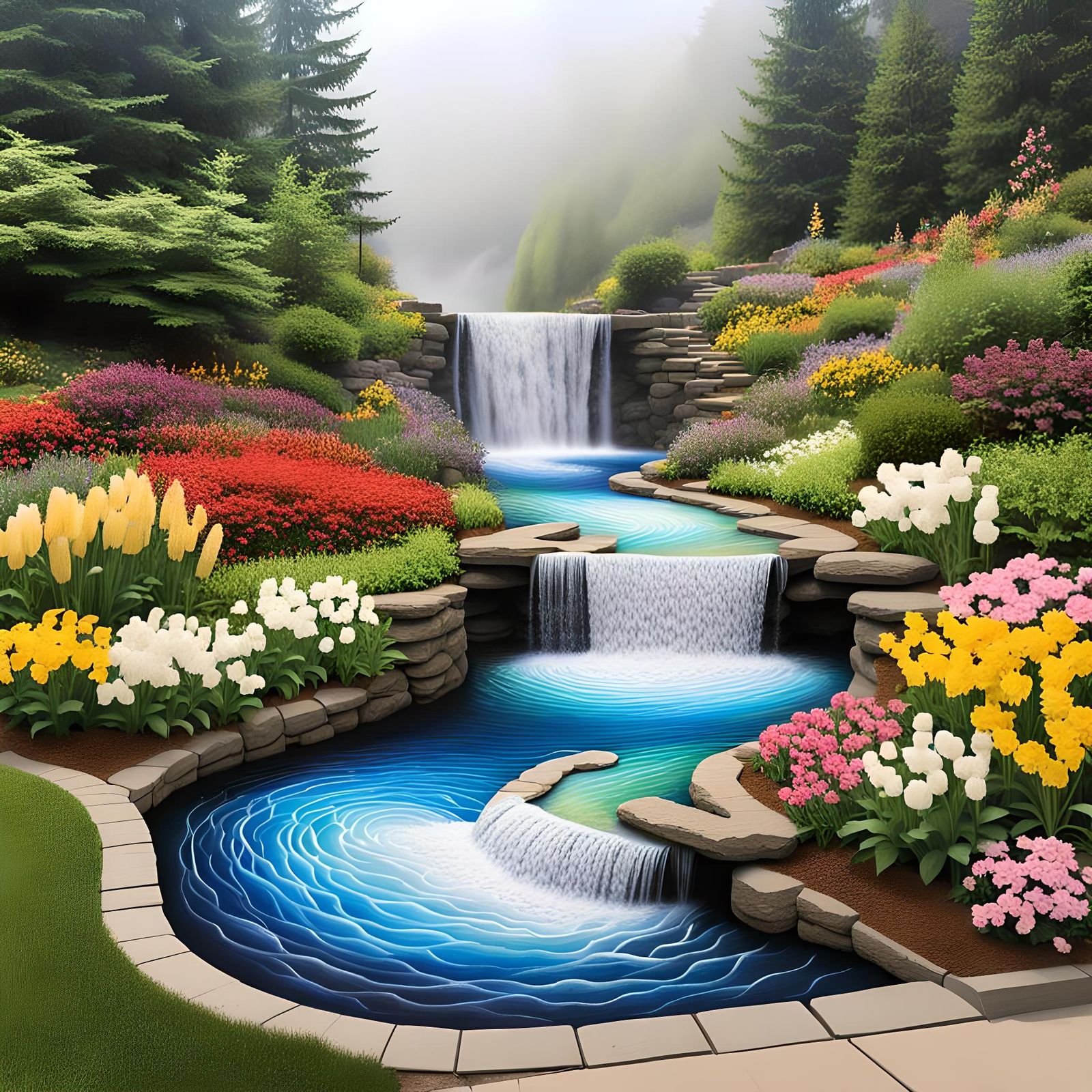 Waterfall Garden