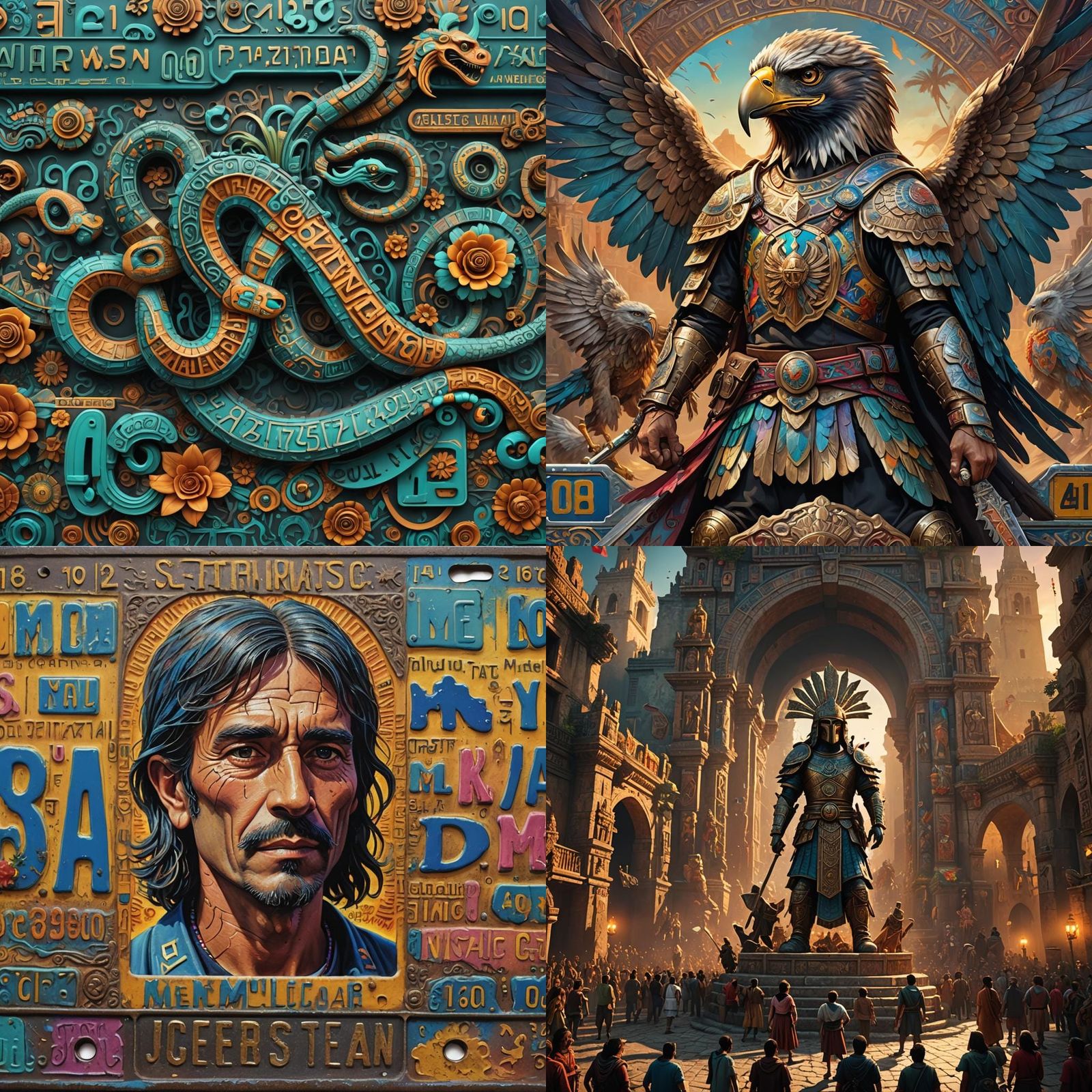 Mexicans Put Norman on License Plates: Detailed Matte Painti...