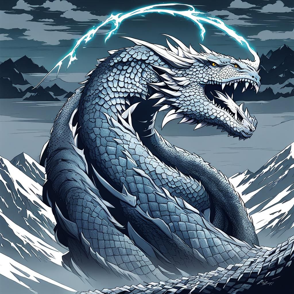 Jörmungandr in Anime Key Visual Style