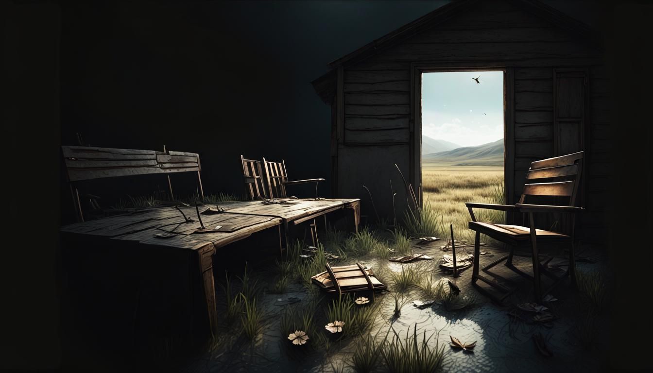 Cubist Touch in Post-Apocalyptic Summer Landscape