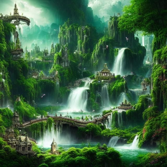 Floating City of Utopia: Digital Matte Painting