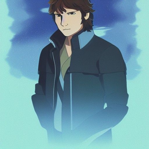 Han Solo as Anime Key Visual