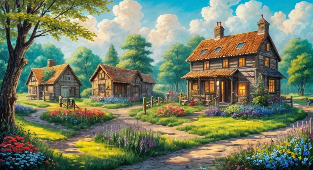 Abstract Swirling Vortex of Psychedelic Colors