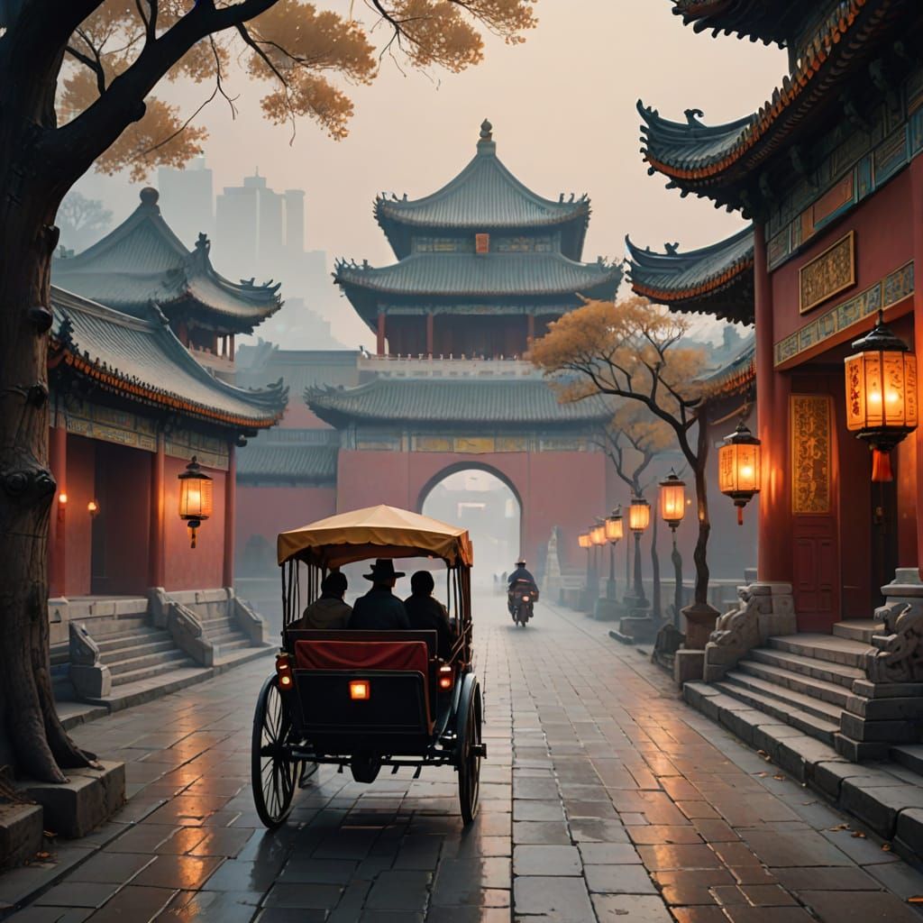 Mandarin in Splendid Rickshaw Ride Through the Mystical Forb...