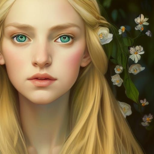 Tolkien Elf Portrait in Photorealistic Style