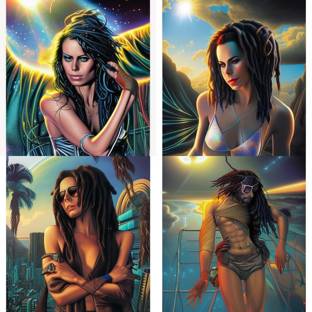 Lena Meyer-Landrut and Bob Marley: Cyberpunk Beach Dance