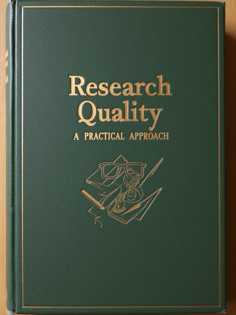 Elegant Book Cover Design for Academic Research Guide