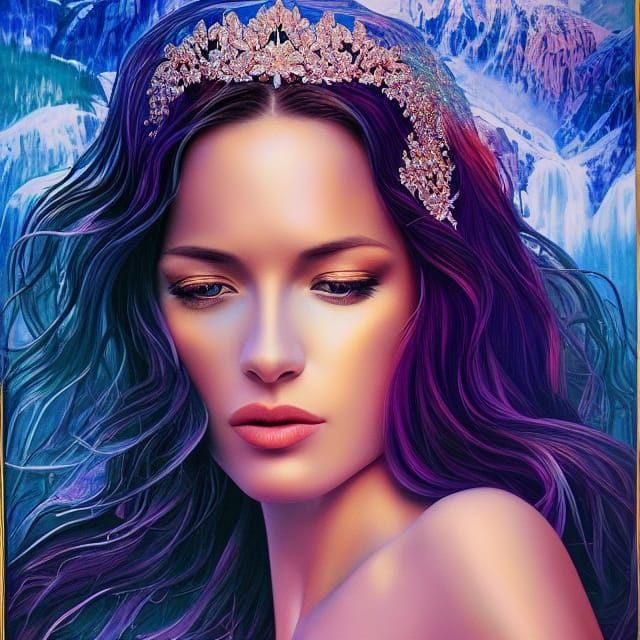 Sensual Montenegrin Woman: Ethereal Fantasy Art
