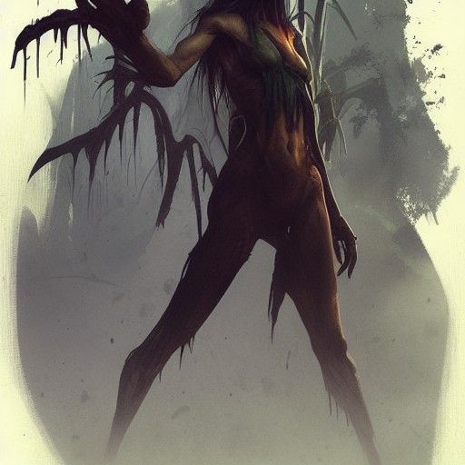 Sinister Jungle Landscape by Rutkowski