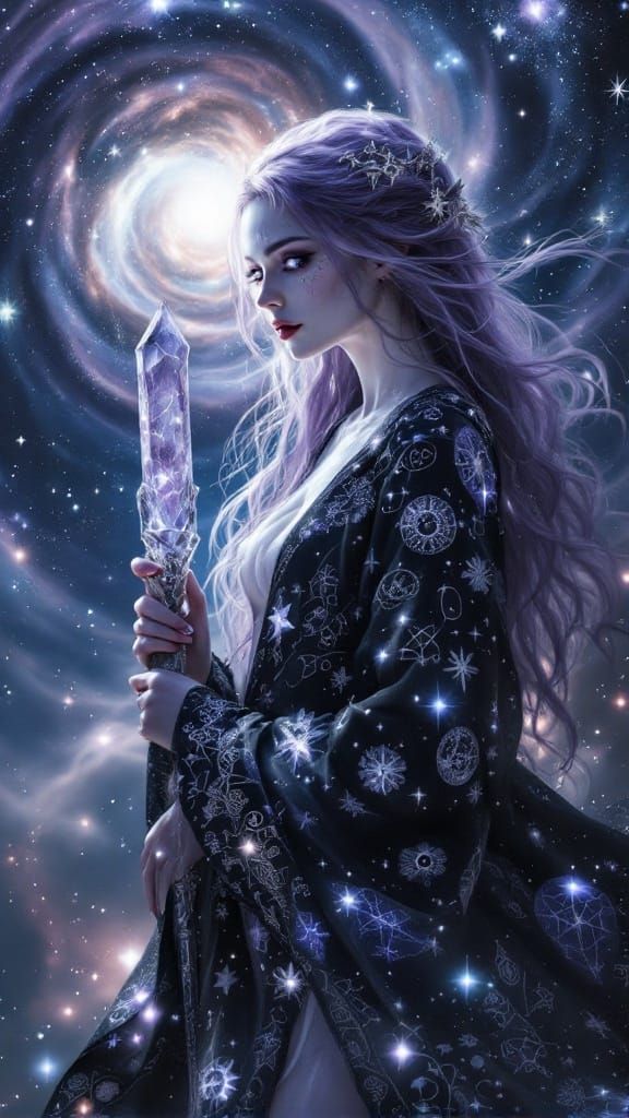 Goddess of the Cosmos in Ethereal Robes