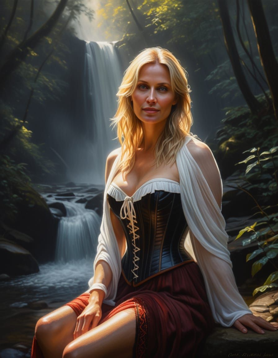 Ethereal Morning Serenity in Chiaroscuro Oil