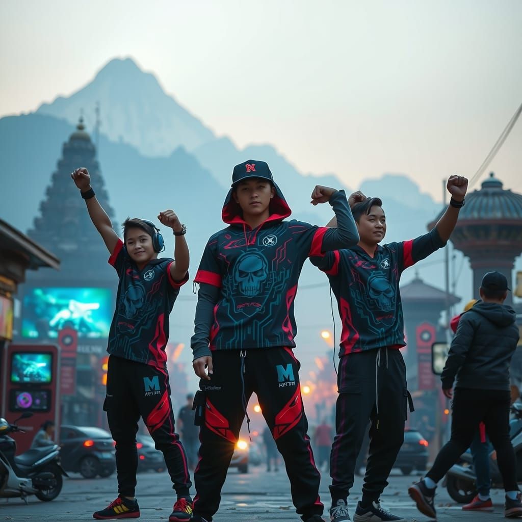 Esports Heroes Triumph in Cyberpunk Kathmandu