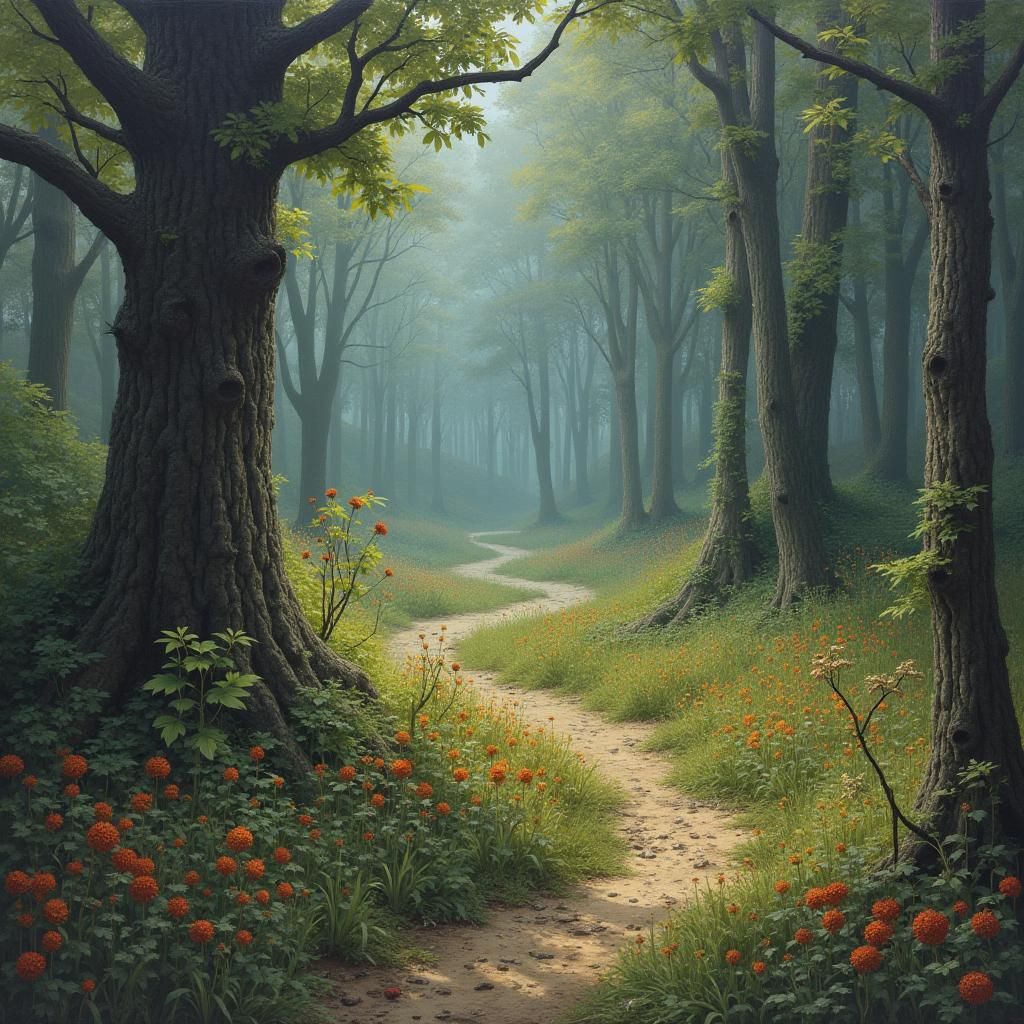 Boundless Nature: A Landscape of Unchecked Growth